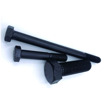 Quality Assurance Factory Price Grade 4.8din933 Galvanized Hexagon Bolts, Quenched Black  Manufacturer Bolt
