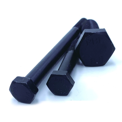 Quality Assurance Factory Price Grade 4.8din933 Galvanized Hexagon Bolts, Quenched Black  Manufacturer Bolt