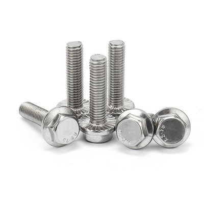 304 Stainless Steel Flange Round Head Bolt M5-m42 Hexagon Flange Bolt
