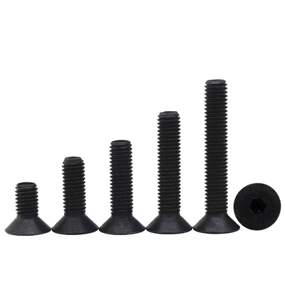 Grade 8.8 10.9 12.9 Carbon Steel DIN7991 Countersunk Head Hexagonal Socket Flat Head Bolt with Black Oxide