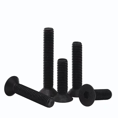 Grade 8.8 10.9 12.9 Carbon Steel DIN7991 Countersunk Head Hexagonal Socket Flat Head Bolt with Black Oxide