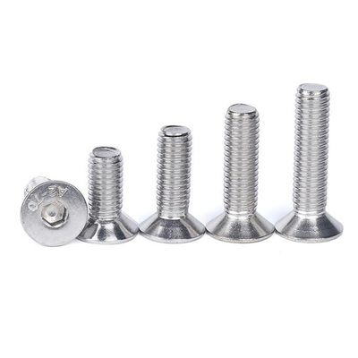 Din7991 Hexagon Socket Flat Head Screw SS304 Countersunk Head Hexagon Socket Screw A2a4 Hexagon Socket