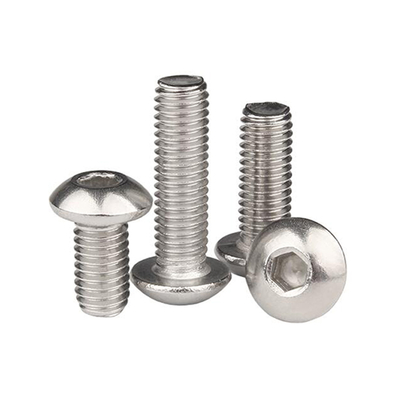 SS304  Stainless Steel Hex Socket Button Head Screw A2-70 Pan Head Socket Bolt