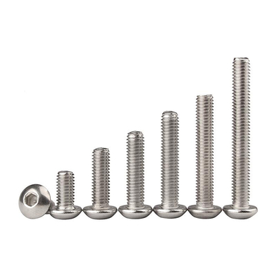 SS304  Stainless Steel Hex Socket Button Head Screw A2-70 Pan Head Socket Bolt
