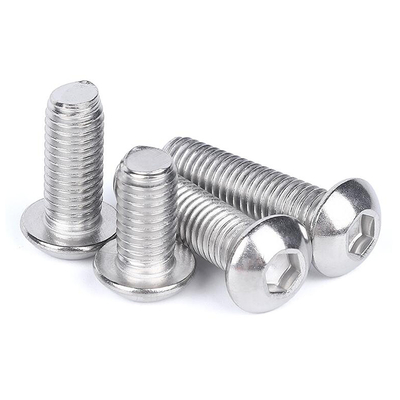 SS304  Stainless Steel Hex Socket Button Head Screw A2-70 Pan Head Socket Bolt
