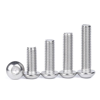 SS304  Stainless Steel Hex Socket Button Head Screw A2-70 Pan Head Socket Bolt