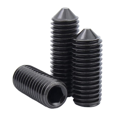 Grade4.8/8.8/10.9/12.9din913/din914/din915/din916 Black Oxidized Flat End Pointed Hex Socket Head Screws