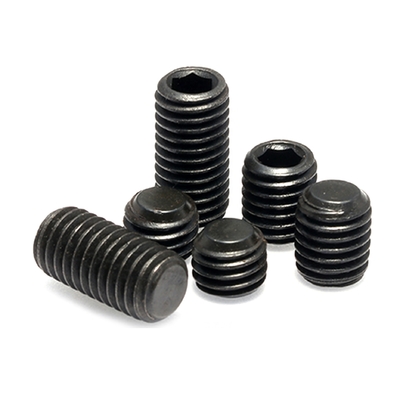 Grade4.8/8.8/10.9/12.9din913/din914/din915/din916 Black Oxidized Flat End Pointed Hex Socket Head Screws