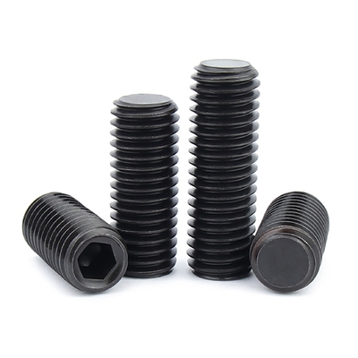 Grade4.8/8.8/10.9/12.9din913/din914/din915/din916 Black Oxidized Flat End Pointed Hex Socket Head Screws