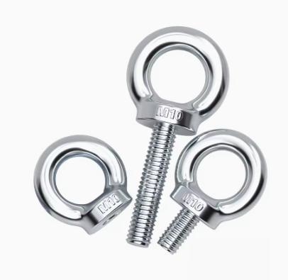 High Strength  Customized Fasteners Lifting Bolt Ring Screw Hook Bolts Steel 50mm/40mm/25mm  Custom Eye Bolts Din580