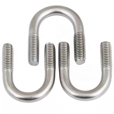 U-shaped Bolt 304 Stainless Steel U-shaped Screw Nut Set U-shaped Pipe Clamp Fixing Clip