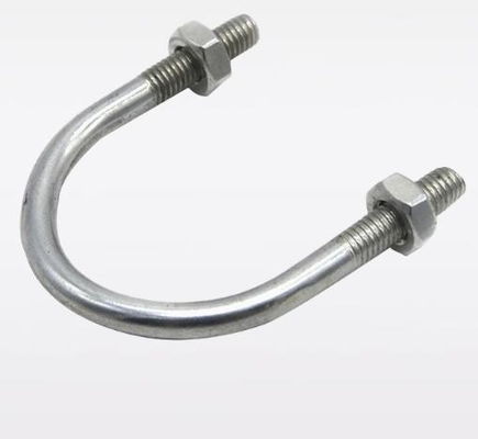 Stainless Steel/carbon Steel U-bolt Galvanized U-shaped Pipe Clamp  Various Specifications Pipeline Fixture Fixation
