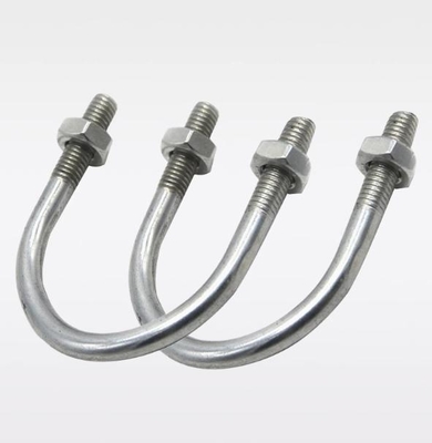 Stainless Steel/carbon Steel U-bolt Galvanized U-shaped Pipe Clamp  Various Specifications Pipeline Fixture Fixation