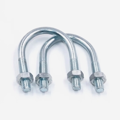High Quality Stainless Steel Carbon Steel Pipe Clamp Pipeline Fixture Fixation Galvanized U-shaped Bolts  U Bolt Clamp