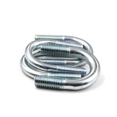 High Quality Stainless Steel Carbon Steel Pipe Clamp Pipeline Fixture Fixation Galvanized U-shaped Bolts  U Bolt Clamp