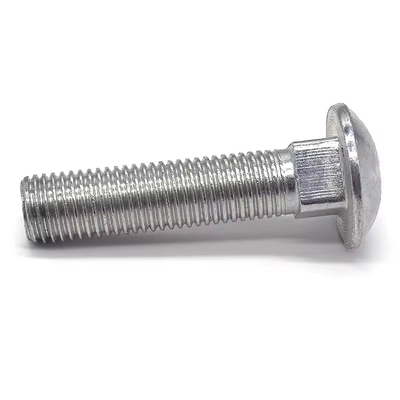 High Strength Galvanized DIN603 Carriage Bolt Half Head Square Neck Fastener Chinese Manufacturer Steel Material Plain Finish