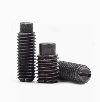 High Strength Slotted Set Screws with Long Dog Point DIN 417 Slotted Long Cylindrical End Tightening Screws Customizable