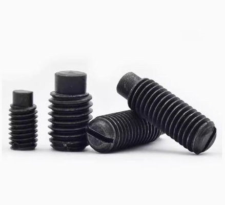 High Strength Slotted Set Screws with Long Dog Point DIN 417 Slotted Long Cylindrical End Tightening Screws Customizable