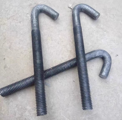 9-anchor Bolt M12 M14 M16 M24 M36 M42 M56 Galvanized Black Oxidation L-shaped Anchor Bolt