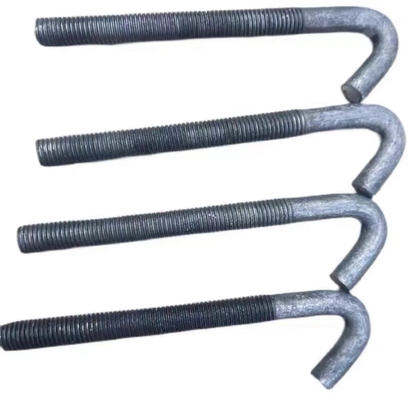 9-anchor Bolt M12 M14 M16 M24 M36 M42 M56 Galvanized Black Oxidation L-shaped Anchor Bolt