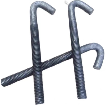 9-anchor Bolt M12 M14 M16 M24 M36 M42 M56 Galvanized Black Oxidation L-shaped Anchor Bolt