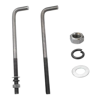 9-anchor Bolt M12 M14 M16 M24 M36 M42 M56 Galvanized Black Oxidation L-shaped Anchor Bolt