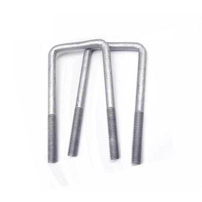 Hot Galvanizing/Dacromet U Bolt Electric Power Fittings Auto Part Trailer Pipe Clamp High Strength Square U Bolt