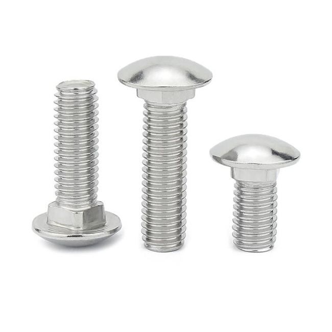 Din603 Round Head square Neck Bolt Carbon Steel M8 M10 M14 M16 Carriage Bolt Zinc Plated
