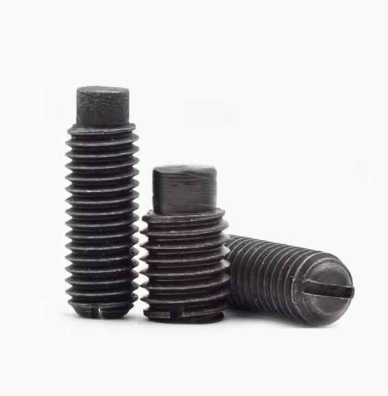 High Strength Slotted Set Screws with Long Dog Point DIN 417 Slotted Long Cylindrical End Tightening Screws Customizable